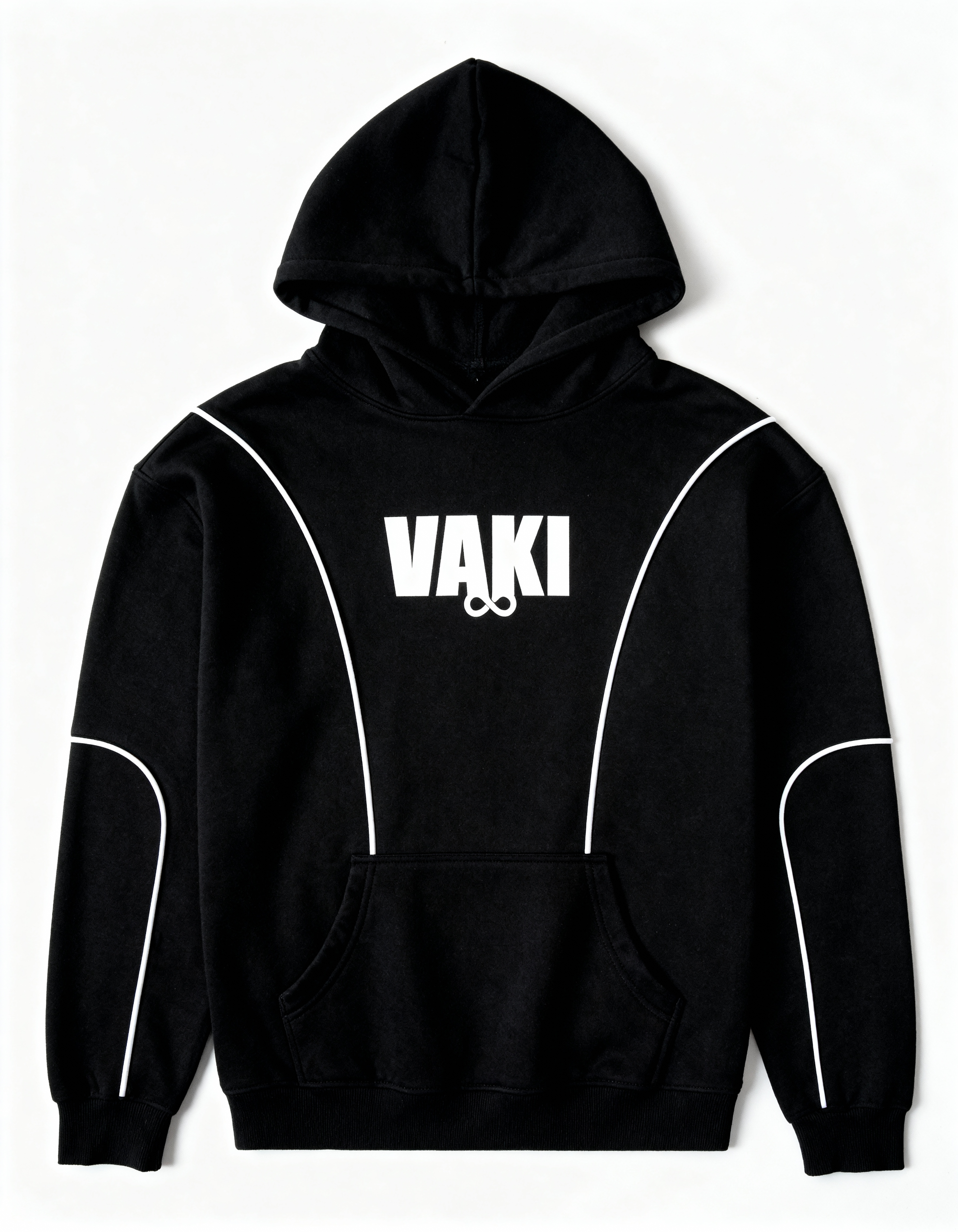 VAKI MOONWIRE OVERSIZED BLACK HOODIE