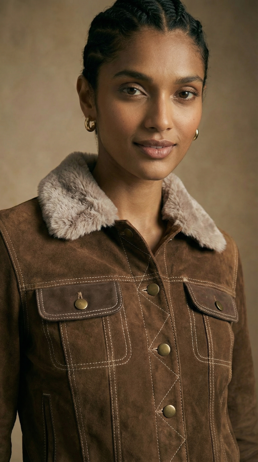 VAKIVERSE SUEDE W FUR UNISEX JACKET