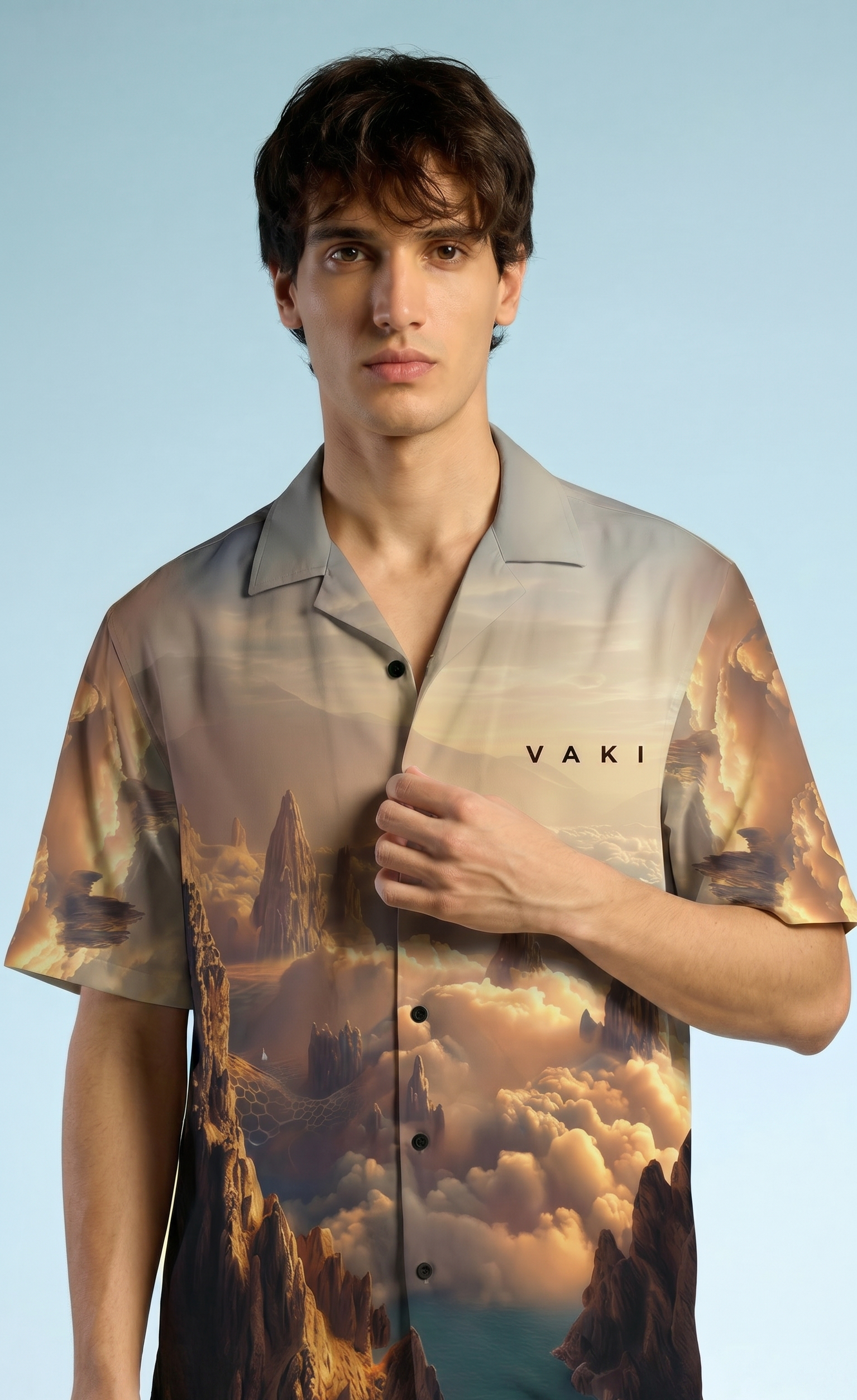 MOON CLOUDS PEAKS SHIRT