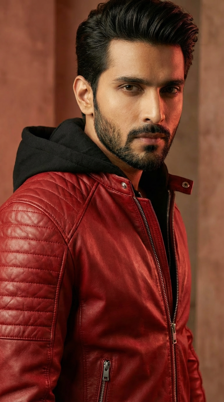 VAKI DUAL LAMB LEATHER JACKET CUM HOODIE