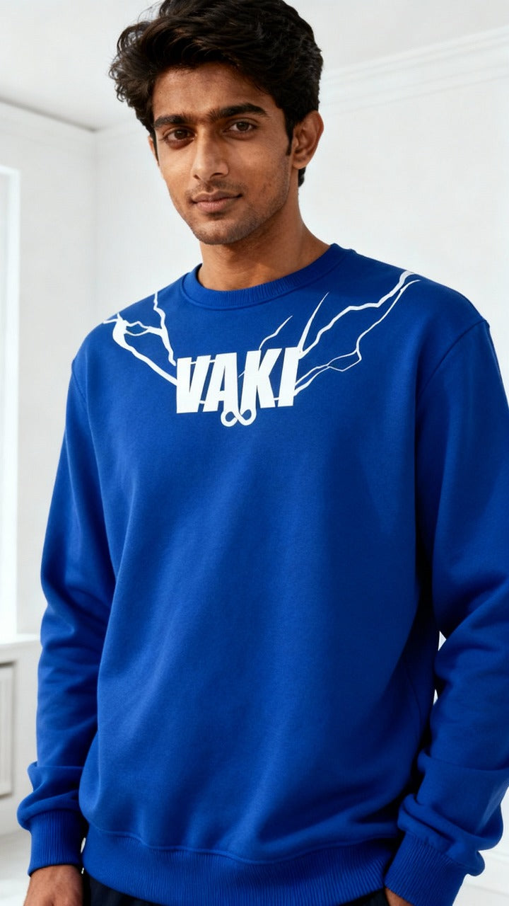 VAKI OVERSIZED ENERGY SWEATSHIRT BLUE