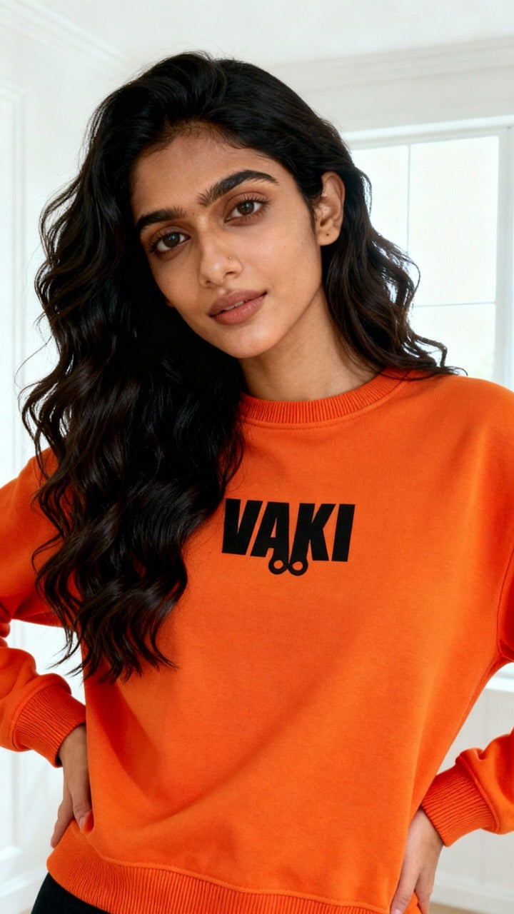 VAKI NOCTARION OVERSIZED SWEATSHIRT ORANGE