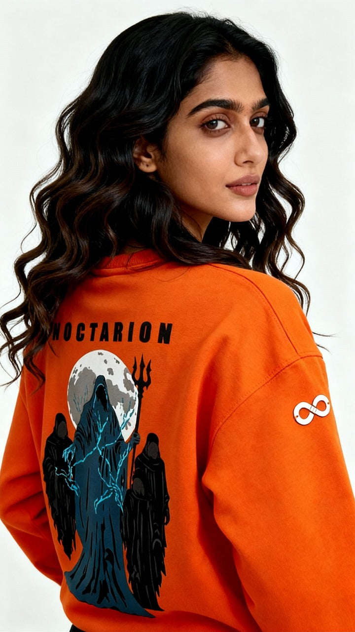VAKI NOCTARION OVERSIZED SWEATSHIRT ORANGE
