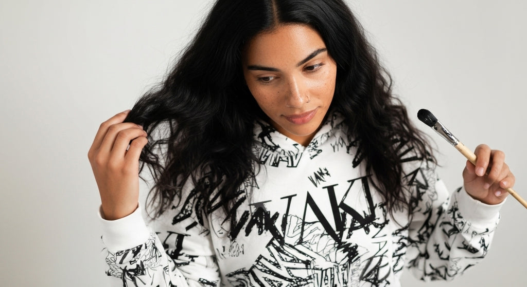 VAKI SIGNATURE LOGO OVERSIZED HOODIE