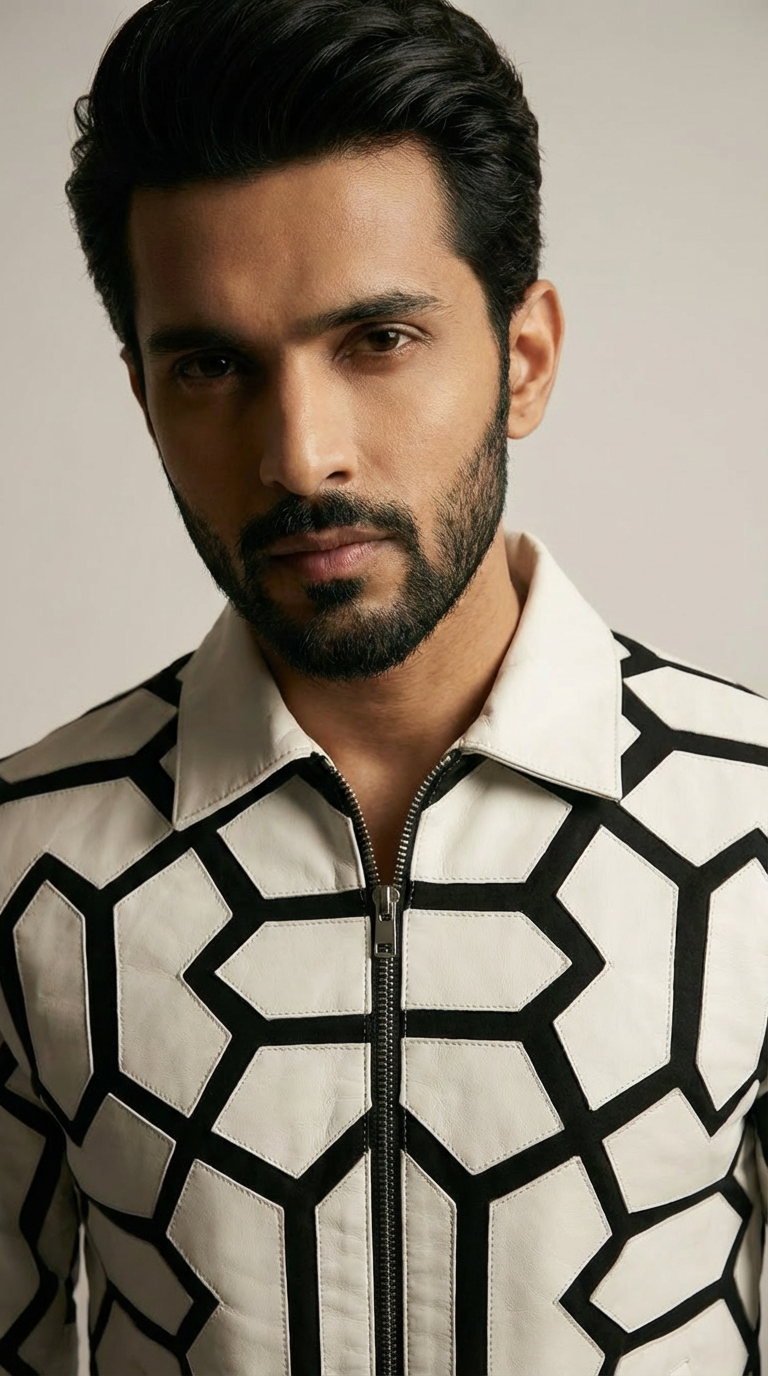 VAKI LASER CUT LEATHER UNISEX JACKET